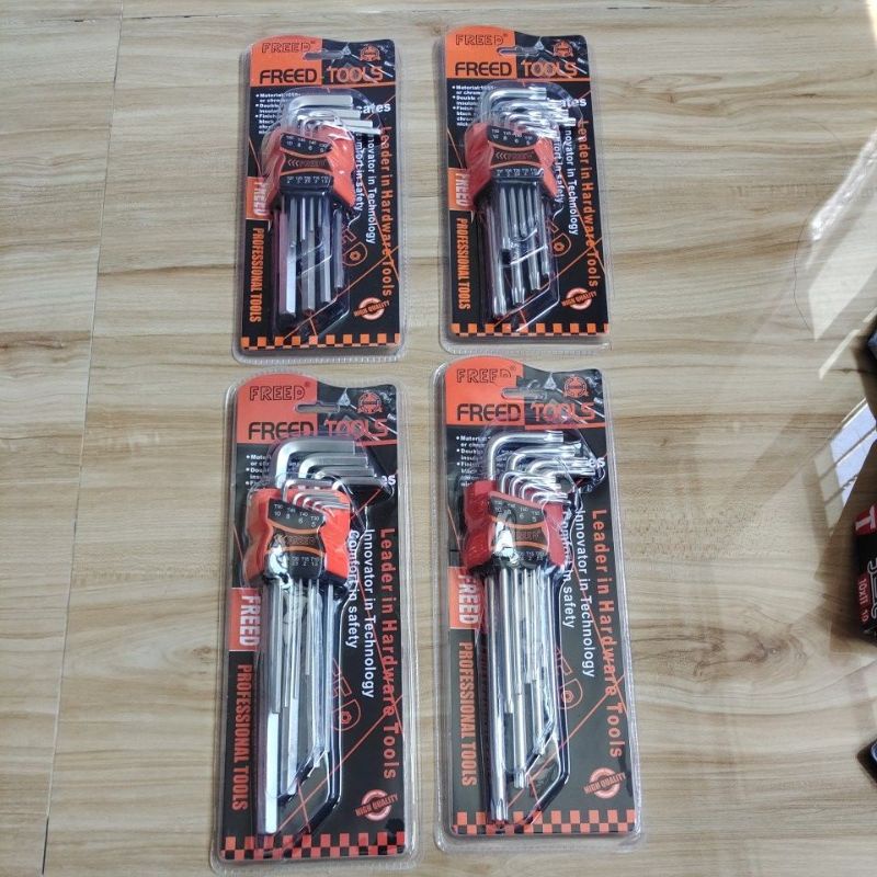 FREED kunci L set 9pcs heavy duty