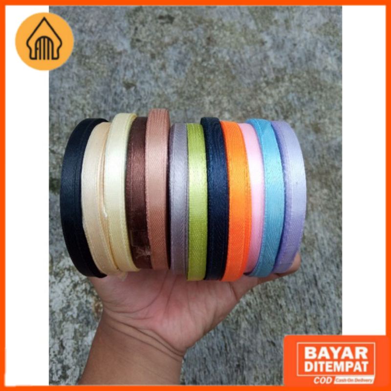 

Pita Satin Polos, Pita Kain 1/2 cm, Pita Kado Gulungan