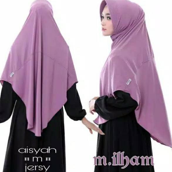 Hijab / Jilbab / Bergo Aisyah Aisah Size M Original By M ilham "ZMB.26Au22ᴬ"