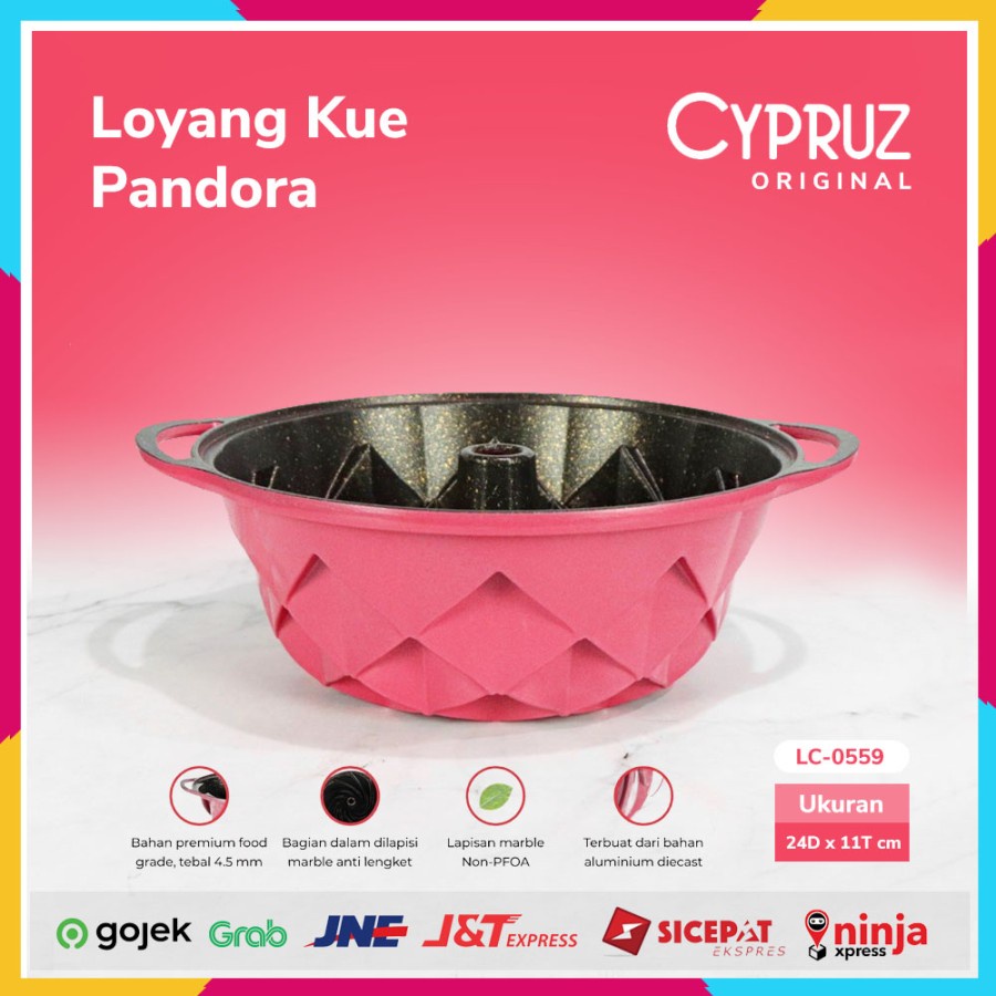 Cypruz Cake Bundt Pan / Loyang Pandora LC-0559