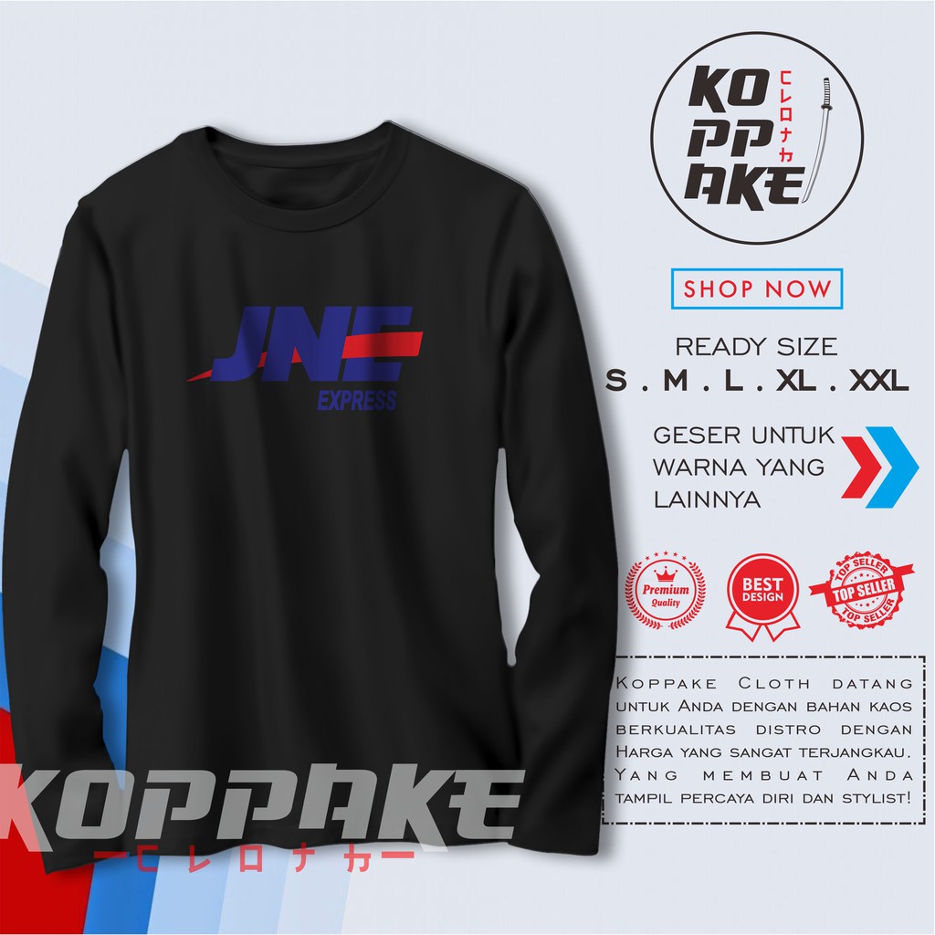 Kaos JNE Express Lengan Panjang Baju Perusahaan