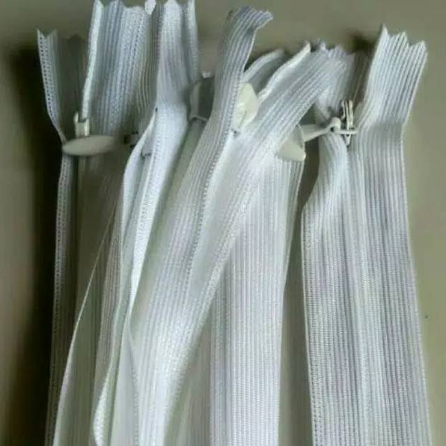 Resleting Jepang ORIGINAL YKK warna putih, hitam - resleting rit - celana dalam