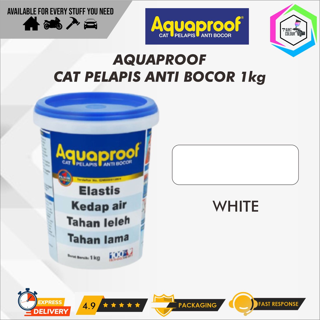 Aquaproof Cat Pelapis Anti Bocor 1KG Putih