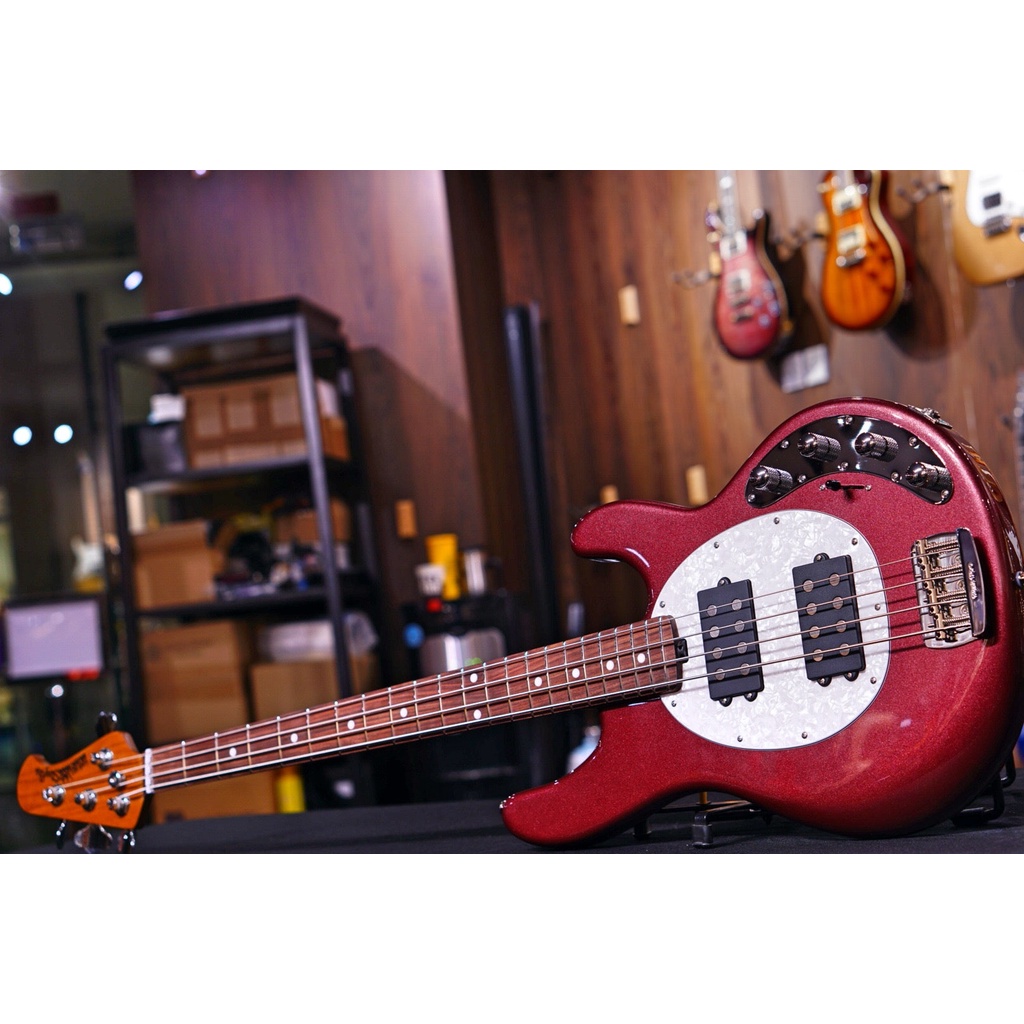 Ernie Ball Music Man StingRay Special 4 HH Bass Guitar - Maroon Mist F90495