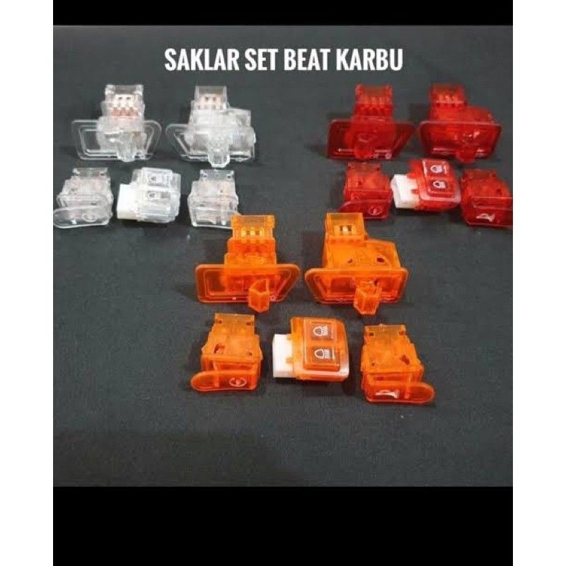 Tombol saklar transparan honda beat karbu kharisma vario old universal warna