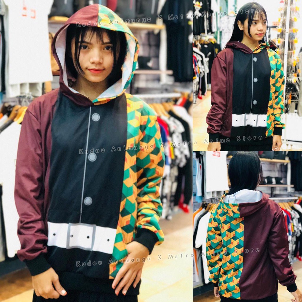 Sweater Kang Santuy Tomioka Giyu Haori Cosplay Kimetsu no Yaiba