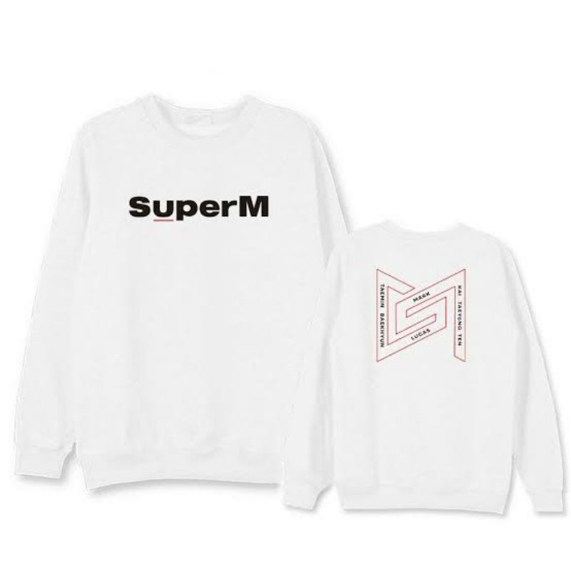 S - XXXXXL(6XL) Sweater Crewneck KPOP SUPERM SM JUMBO BIGSIZE OVERSIZE Taemin Kai Baekhyun Taeyong