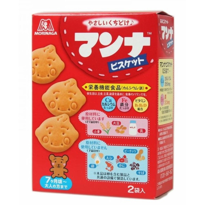 

Morinaga Manna Biscuit Baby Snack Import Japan Biskuit Bayi