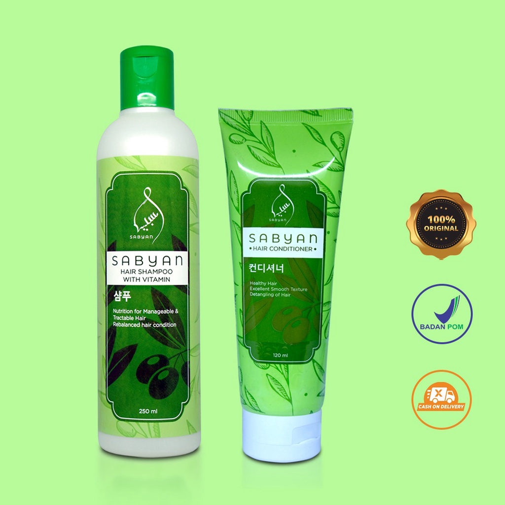 [PROMO] PAKET SABYAN HAIR SHAMPO &amp; HAIR CONDITIONER BPOM ORIGINAL