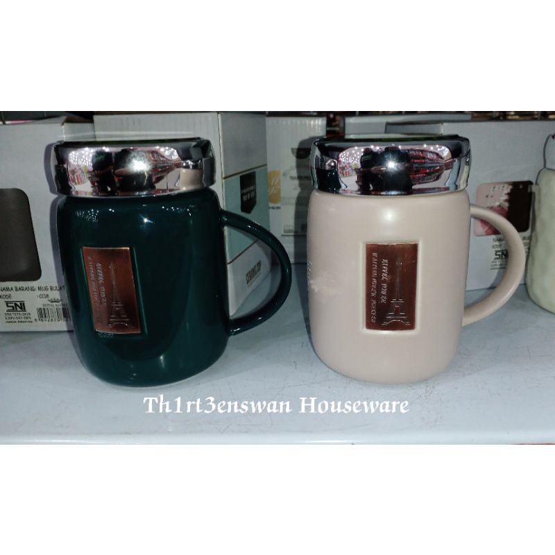 Royal Alfred Mug Keramik Effel Tutup (Th-149)