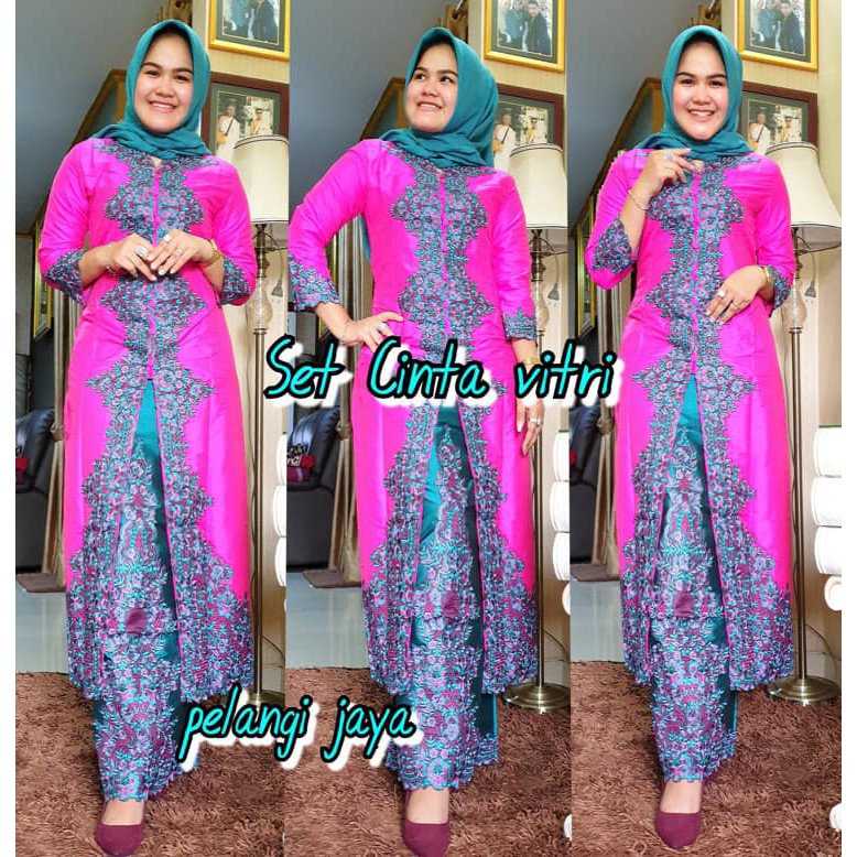 Abaya Taffeta Cinta Vitri Aneka Pilihan Warna