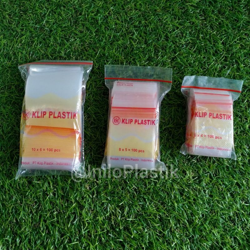 Plastik Klip Bening 8x5cm Isi 100 Pcs @3pack