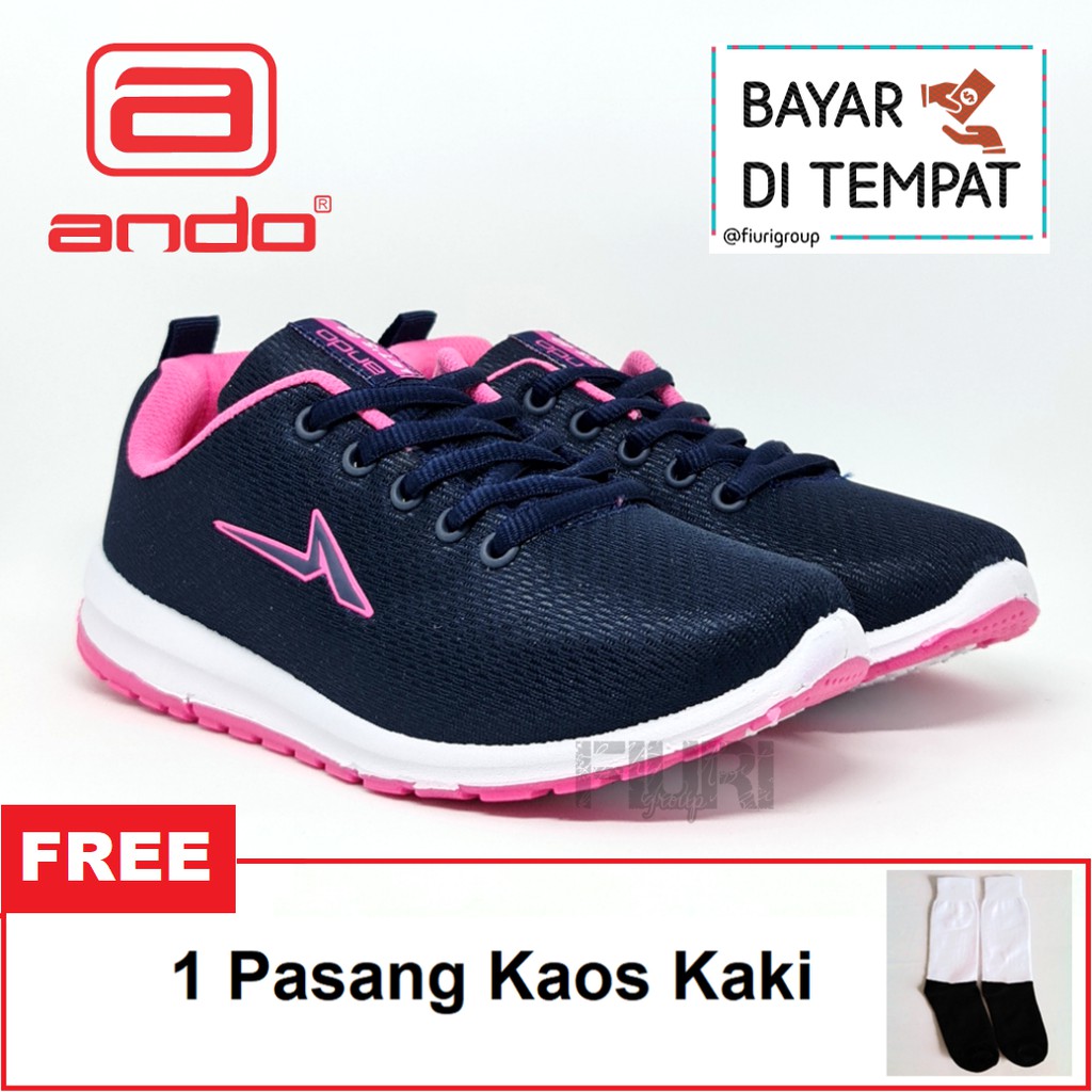 FIURI - ANDO ORIGINAL - NITTA 37-40 NAVY PINK - SEPATU SNEAKERS SPORT KANVAS SOL KARET ANAK PEREMPUAN - SEPATU KETS FASHION TRENDY WANITA DEWASA - SEPATU OLAHRAGA LARI FITNES SENAM KERJA KULIAH BERTALI CEWEK MURAH PROMO DISKON BONUS KAOS KAKI