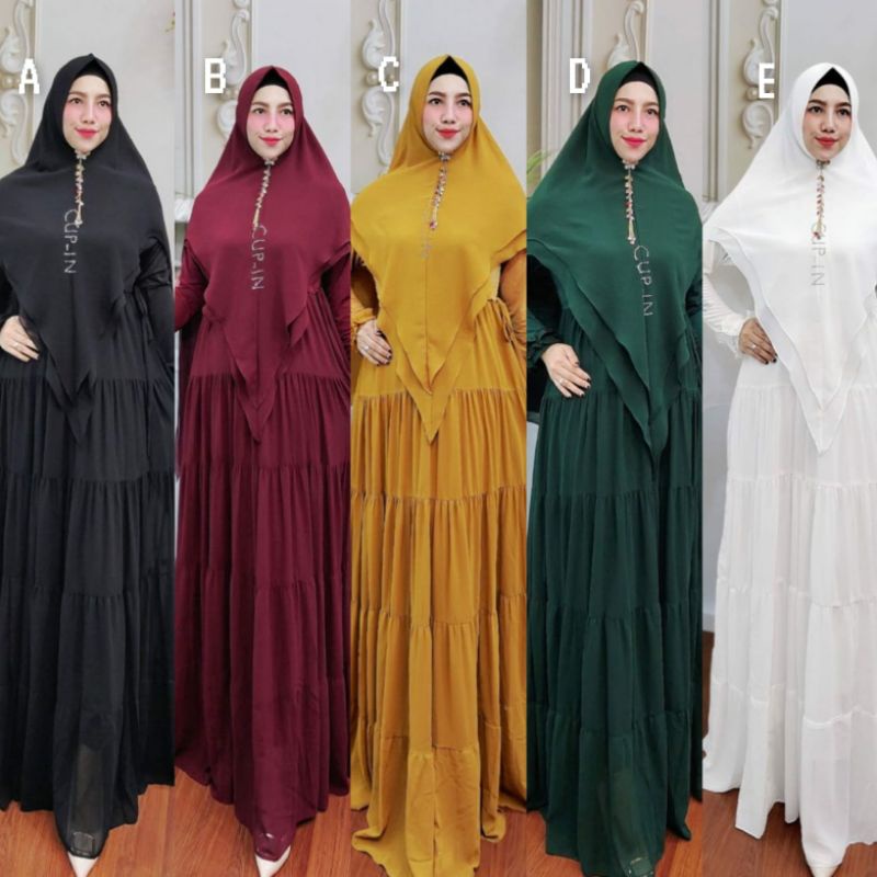 Maysyara syari by Cupin | Gamis syari maysara Cupin Design