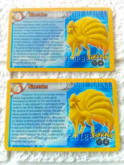 Kartu Koleksi Pokemon NineTales Kyuubi ID CARD VIP VPC RARE GOLD SERIAL NUMBER