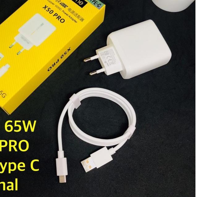 ➣ PROMO CHARGER REALME ORIGINAL 65w X50pro micro / type C ➴
