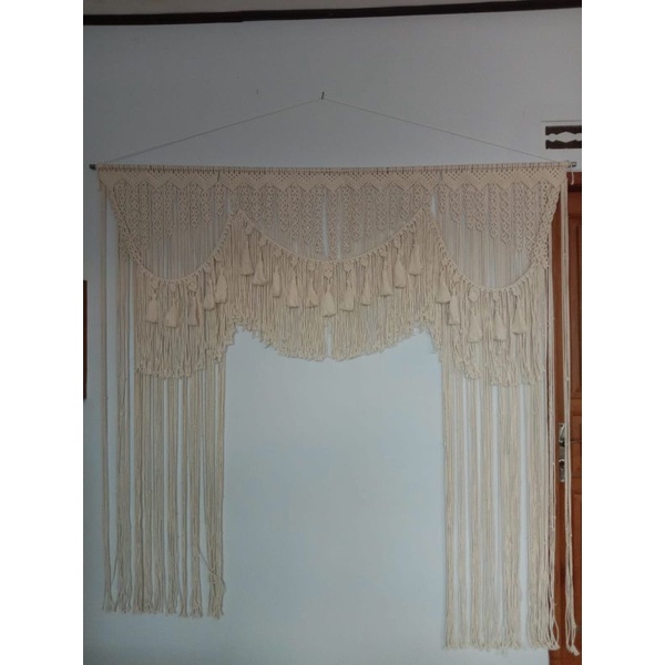 macrame wedding backdrop/ tirai pintu (TP 004)