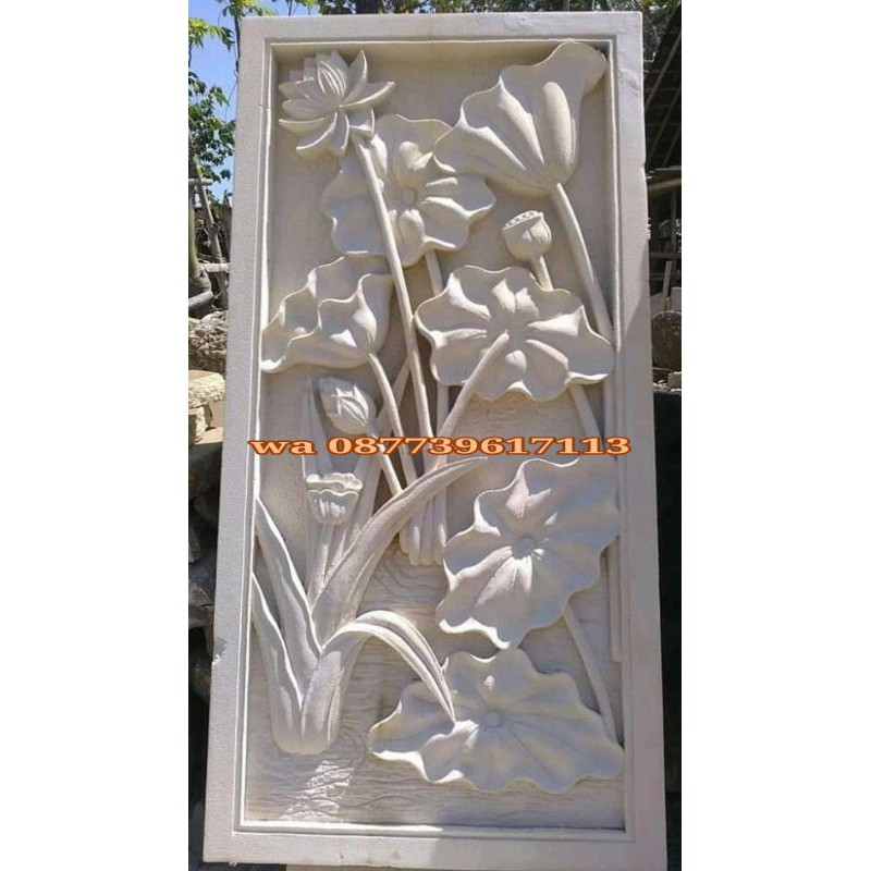 ukir batu paras relief ornamen batu alam
