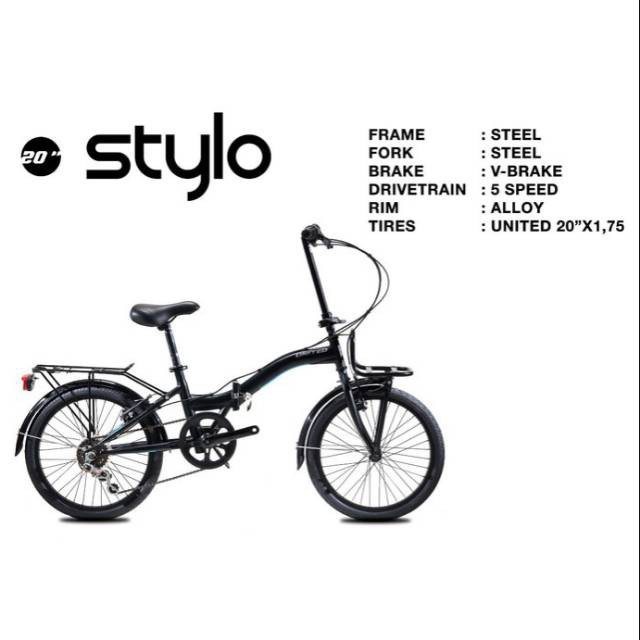 united folding bike 20