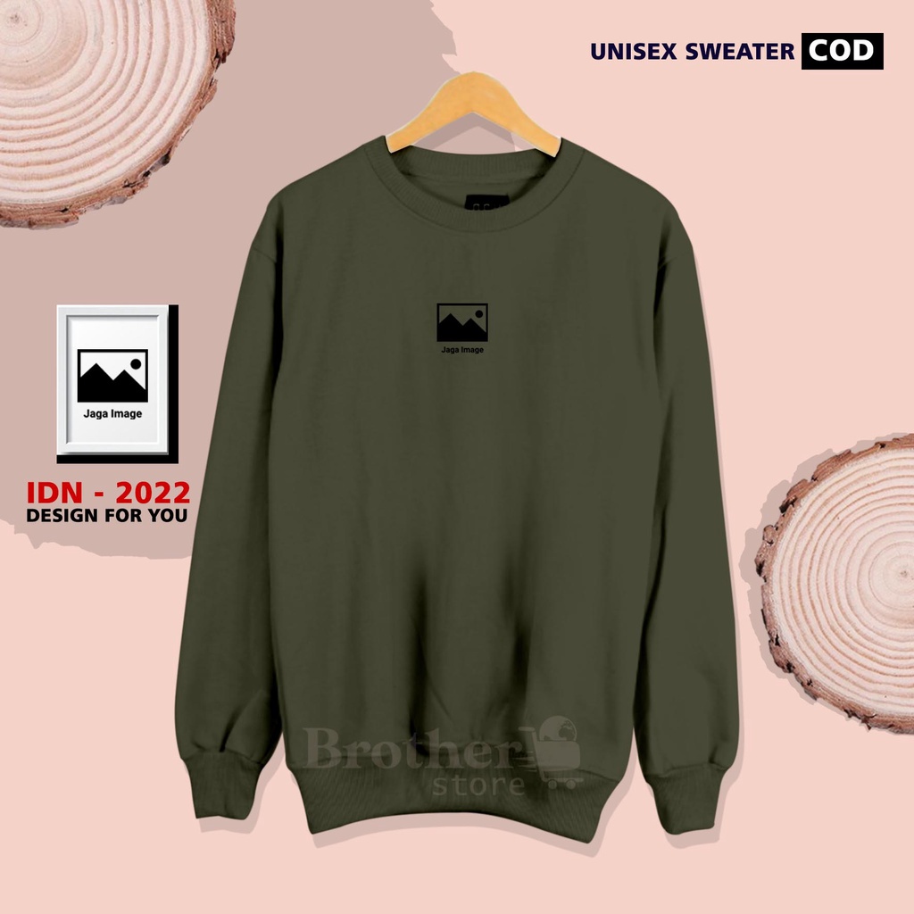 Brother Store - Sweater crewneck pria wanita - Jaga image