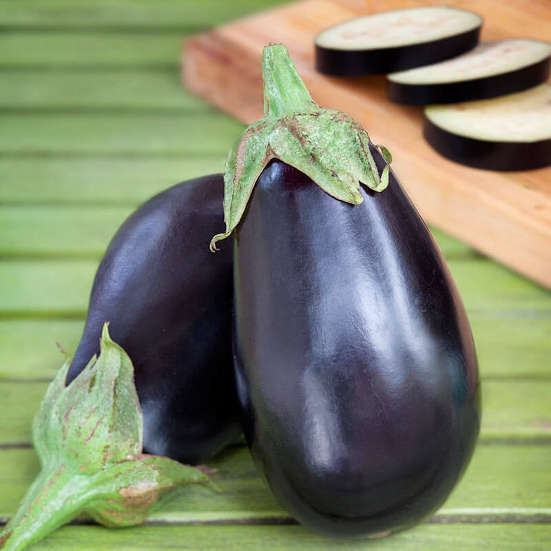 Benih Bibit Biji - Aubergine Black Beauty Terong Hitam Seeds - IMPORT - Serat Tinggi Bagus Untuk Diet