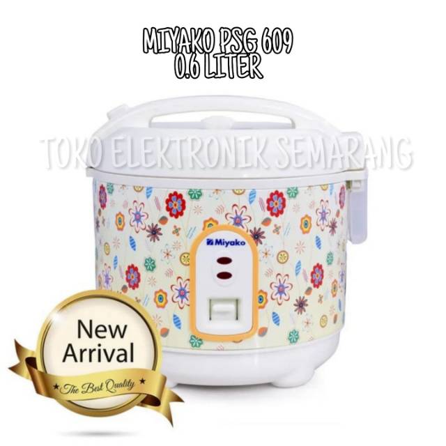 MIYAKO RICE COOKER MAGIC COM 3 IN 1 MAGIC JAR PENANAK NASI MCM 609 0.6L SEKALIGUS MENGHANGATKAN