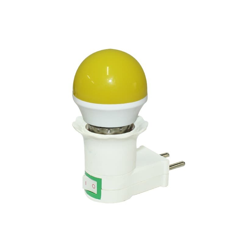 Lampu Tidur LED BULAT Warna Warm White 1 watt Merah Hijau Biru Kuning Putih 3w 5watt Fitting Lampu Saklar