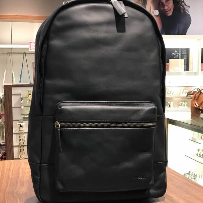 Tas Ransel Fossil Estate Backpack Leather Black Original