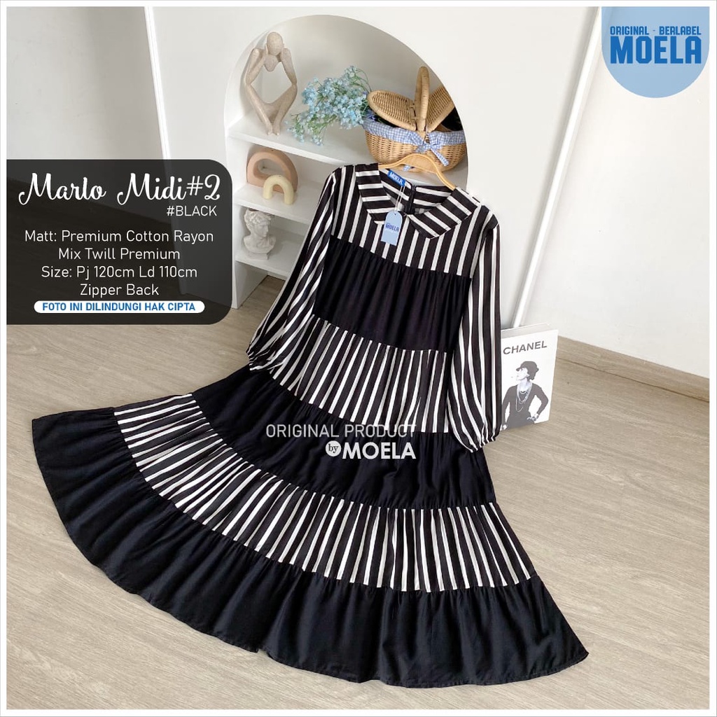 MARLO MIDI DRESS ORI MOELA