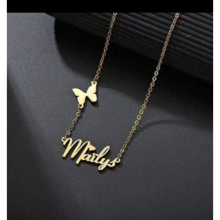 Kalung Nama Gold dan Silver