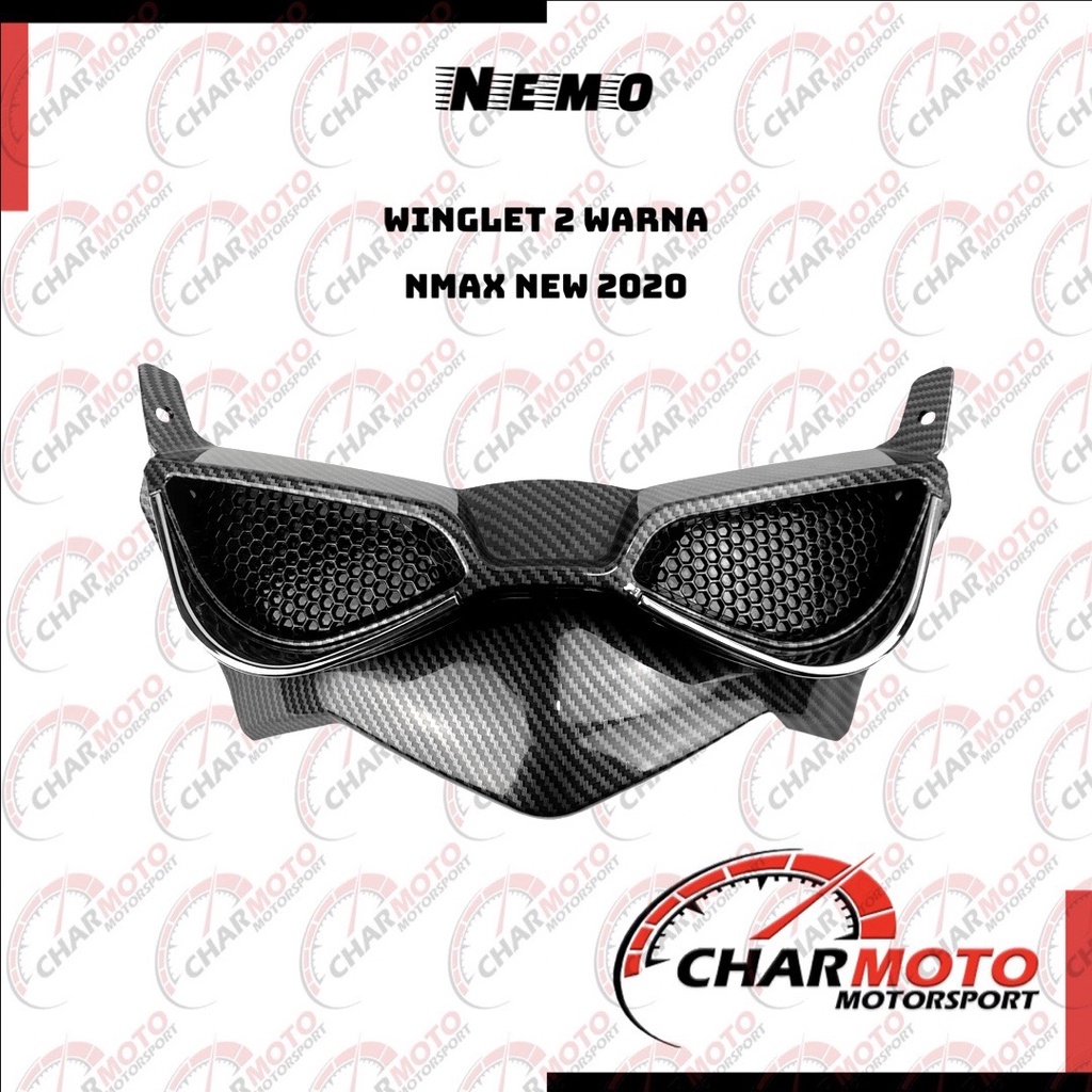 Winglet Yamaha Nmax New 2020 Karbon Carbon Nemo Original PNP - Charmoto