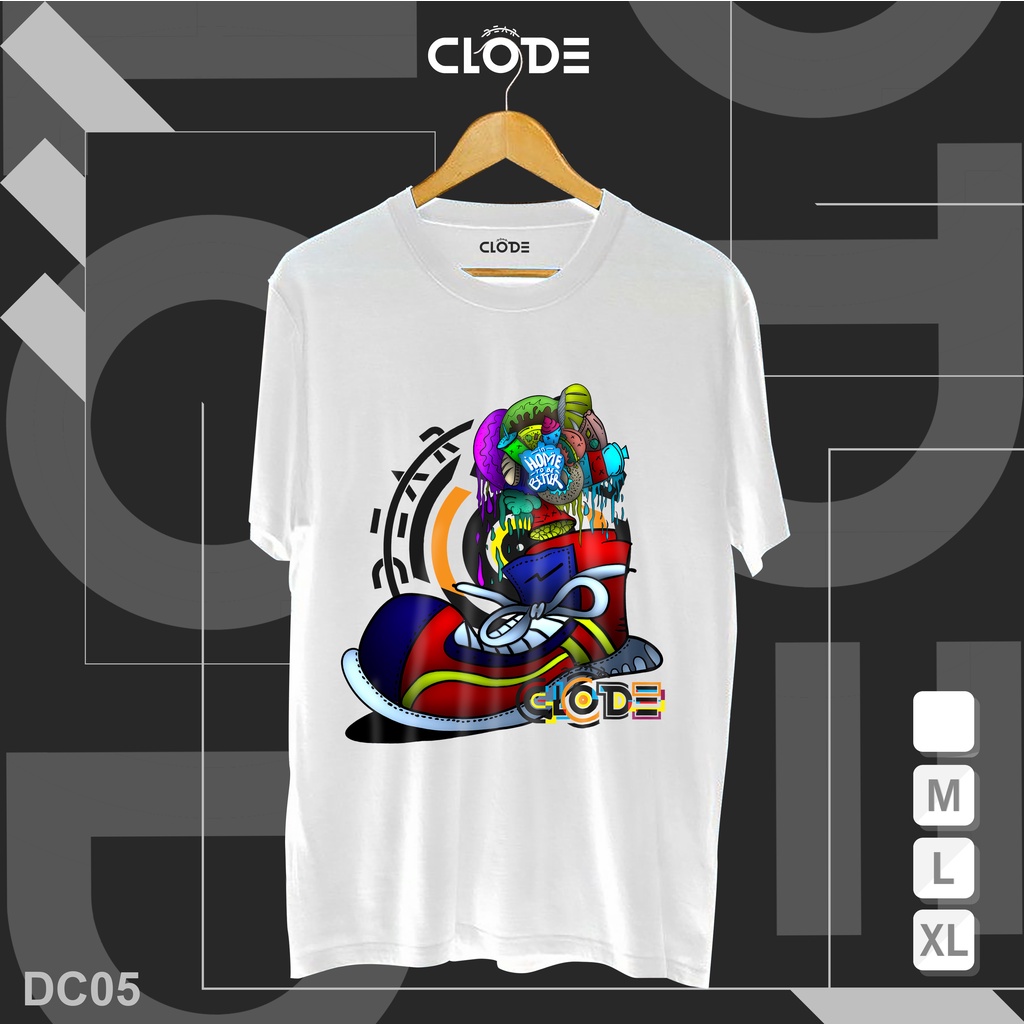DC05 / Kaos Distro Bahan Cotton Bamboo 30s | Combed 24s Ukuran M L XL | Home Better