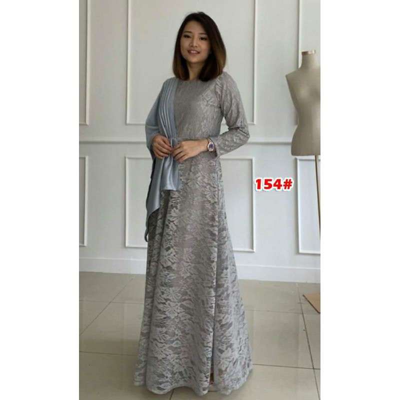 154#Fashion Gamis/Gamis Wanita/Baju Muslim