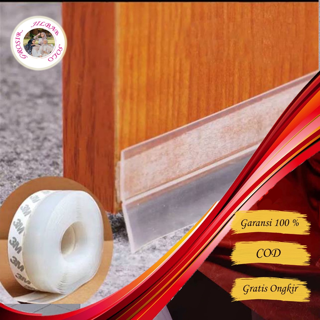 (Panjang 5 meter ) Merek 3 M  Seal Penutup Celah Bawah - AC 72 - Roll Seal Tape Anti Debu Serangga kecoa alat seam Seal Tape Protection waterproof Anti Kecoa Door  pengganjal penutup celah lubang pintu bawah  Bottom peralatan rumah tangga