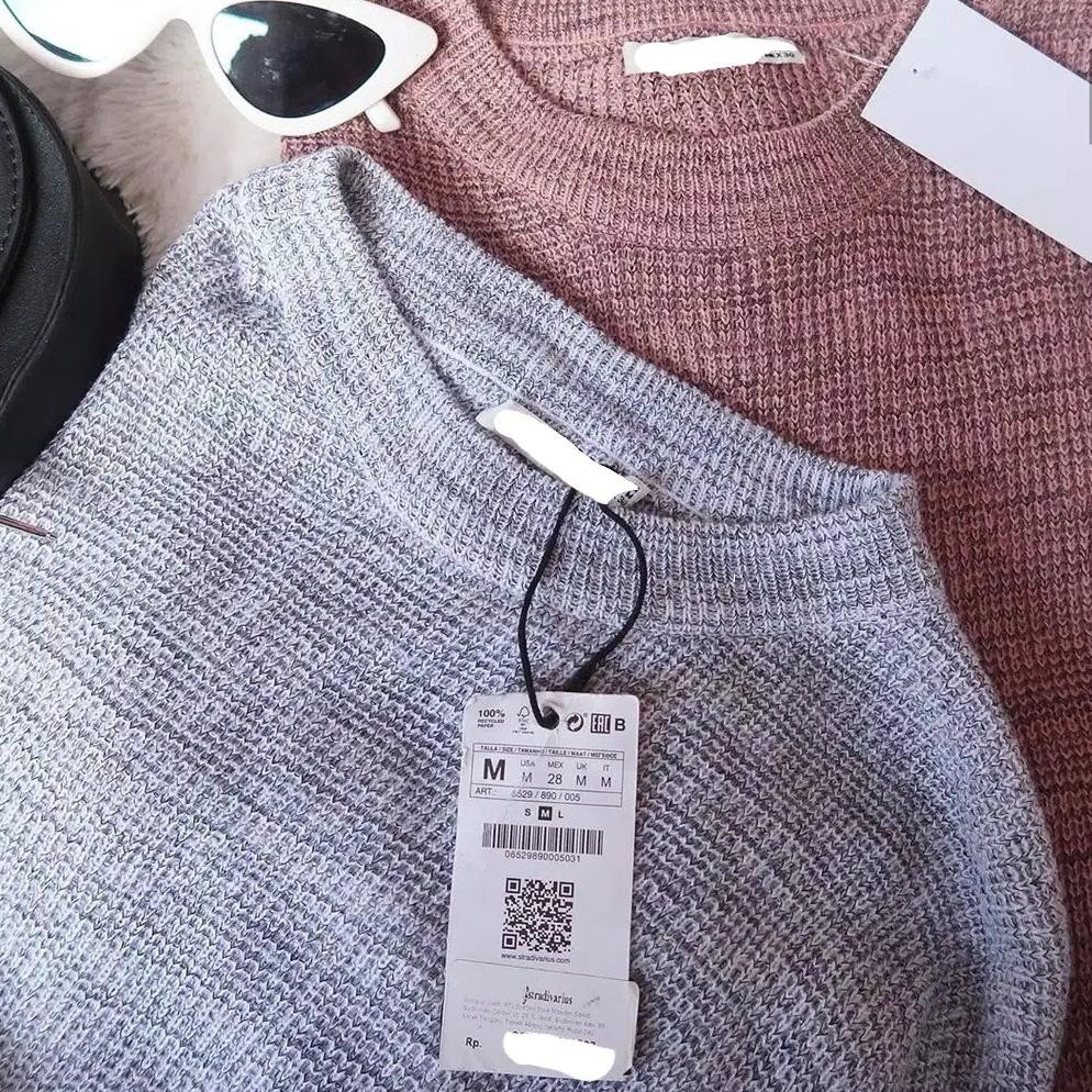 [KODE C0680] Balegrosir Vanish Knit Sweater Knited Boxy Twist