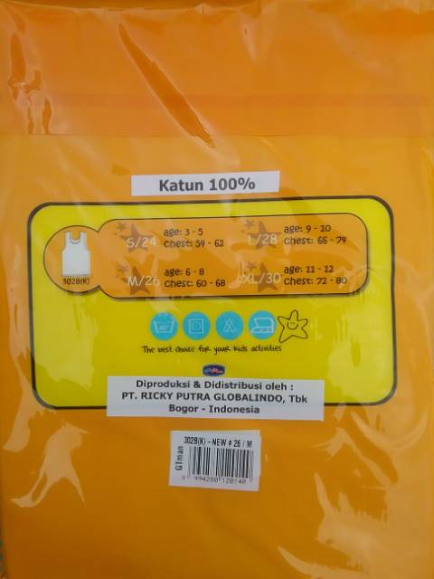 j/a SINGLET ANAK LAKI GTMAN SALUR