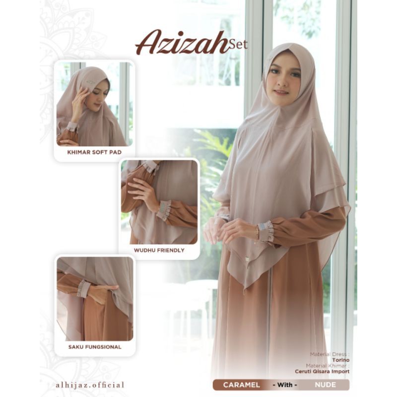 gamis azizah set by alhijaz