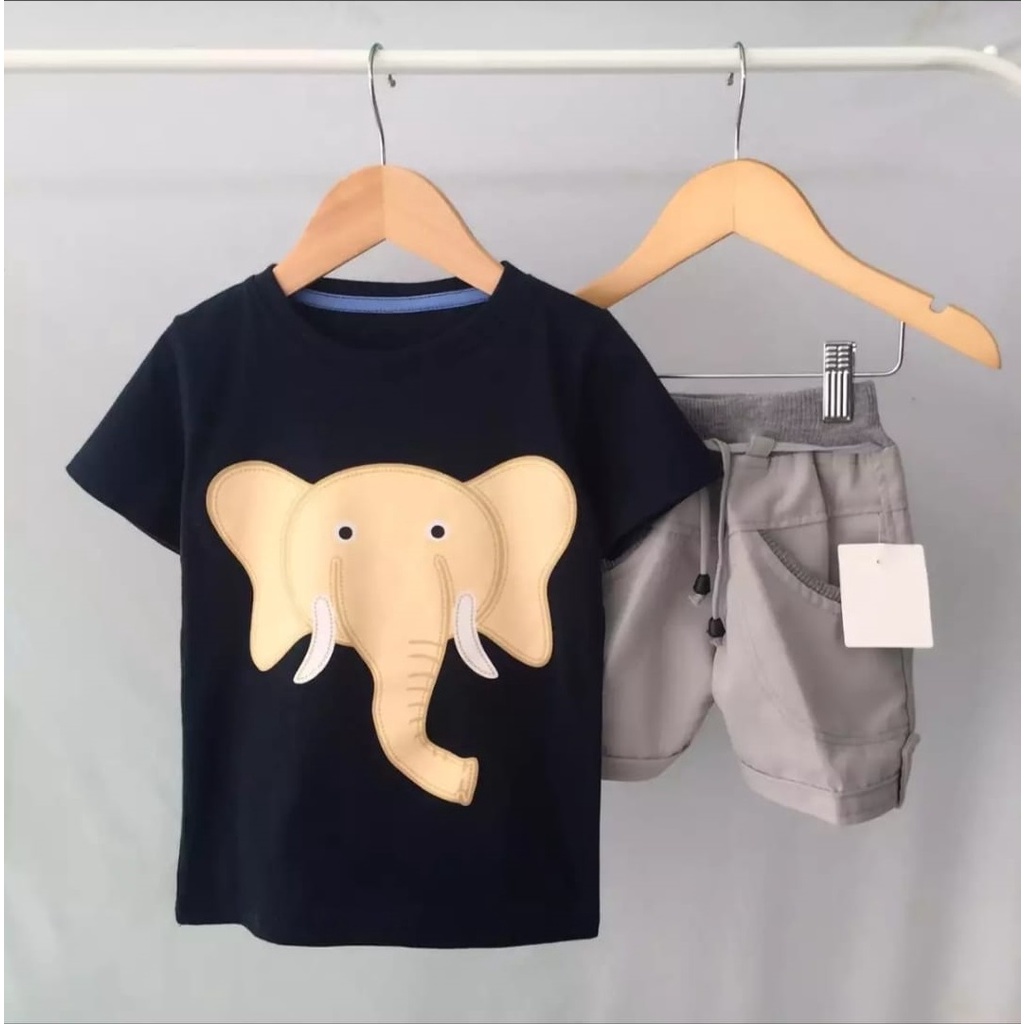 SETELAN BAJU BAYI ANAK CROSS KID GAJAH BAHAN KATUN PREMIUM SIZE 1-5 TAHUN/ SETELAN BAJU BAYI ANAK LAKI LAKI/ SETELAN BAJU BAYI ANAK  PEREMPUAN/ SETELAN BAJU BAYI ANAK COWO/ SETELAN BAJU BAYI ANAK CEWE/ TRENDING TERBARU