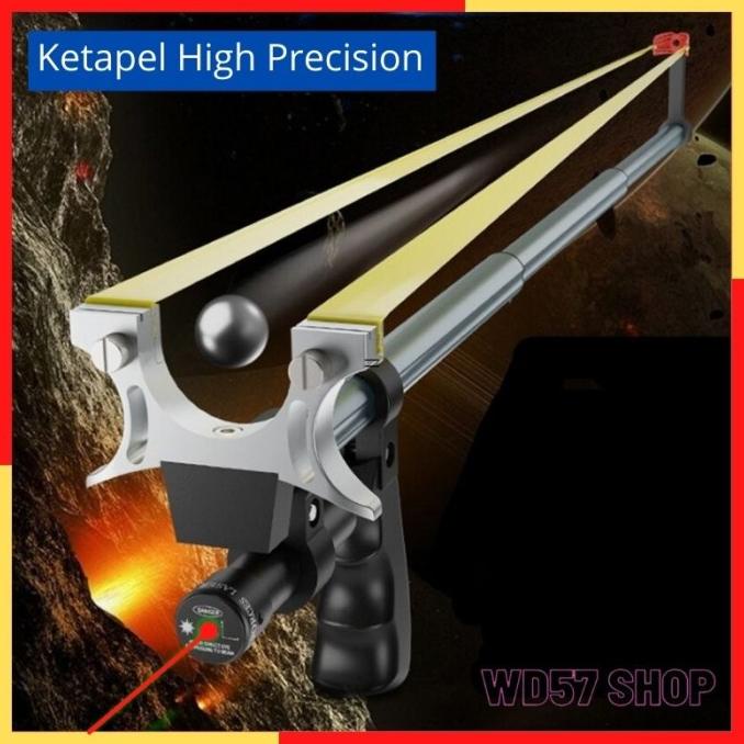 Ketapel Laser Slingshot Telescopic Precision Laras Panjang Terbaik