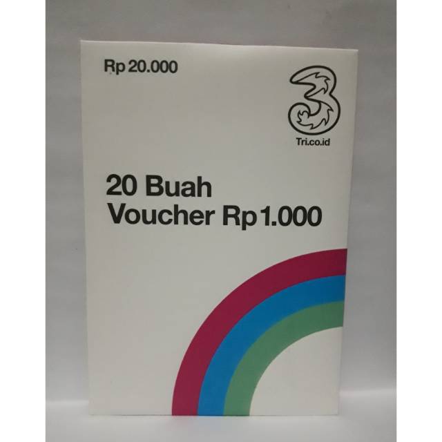 Rp.27.000 isi 20pcs.VC pulsa tri 1K