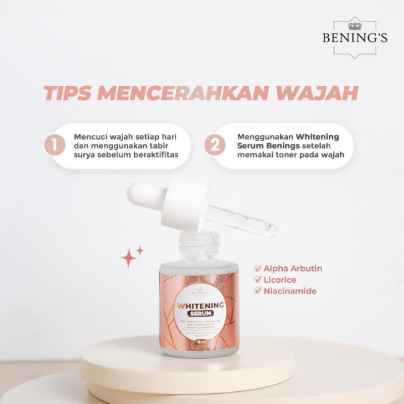 WHITENING SERUM BENING'S SKINCARE DR OKY PRATAMA