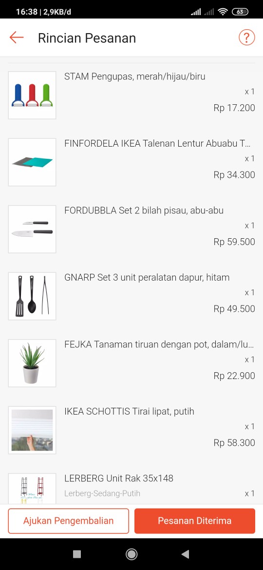 Fordubbla Set 2 Bilah Pisau, Abu-abu