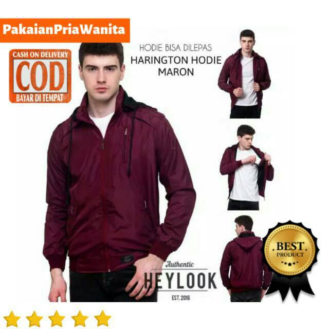 JAKET PARASUT PRIA COWOK HOODIE OUTDOOR WATERPROOF ANTI AIR