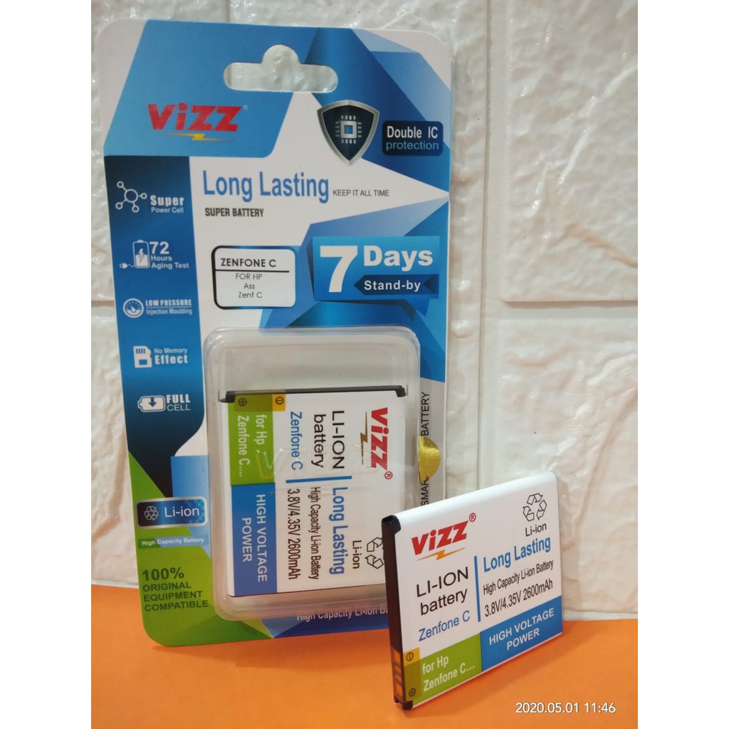 BATERAI VIZZ ASUS Z007 ZENFONE C ZC451CG BATTERY ASUS MERK VIZZ