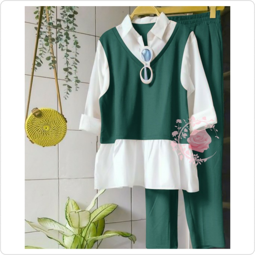 One set nanno | setelan wanita import | one set wanita premium-3