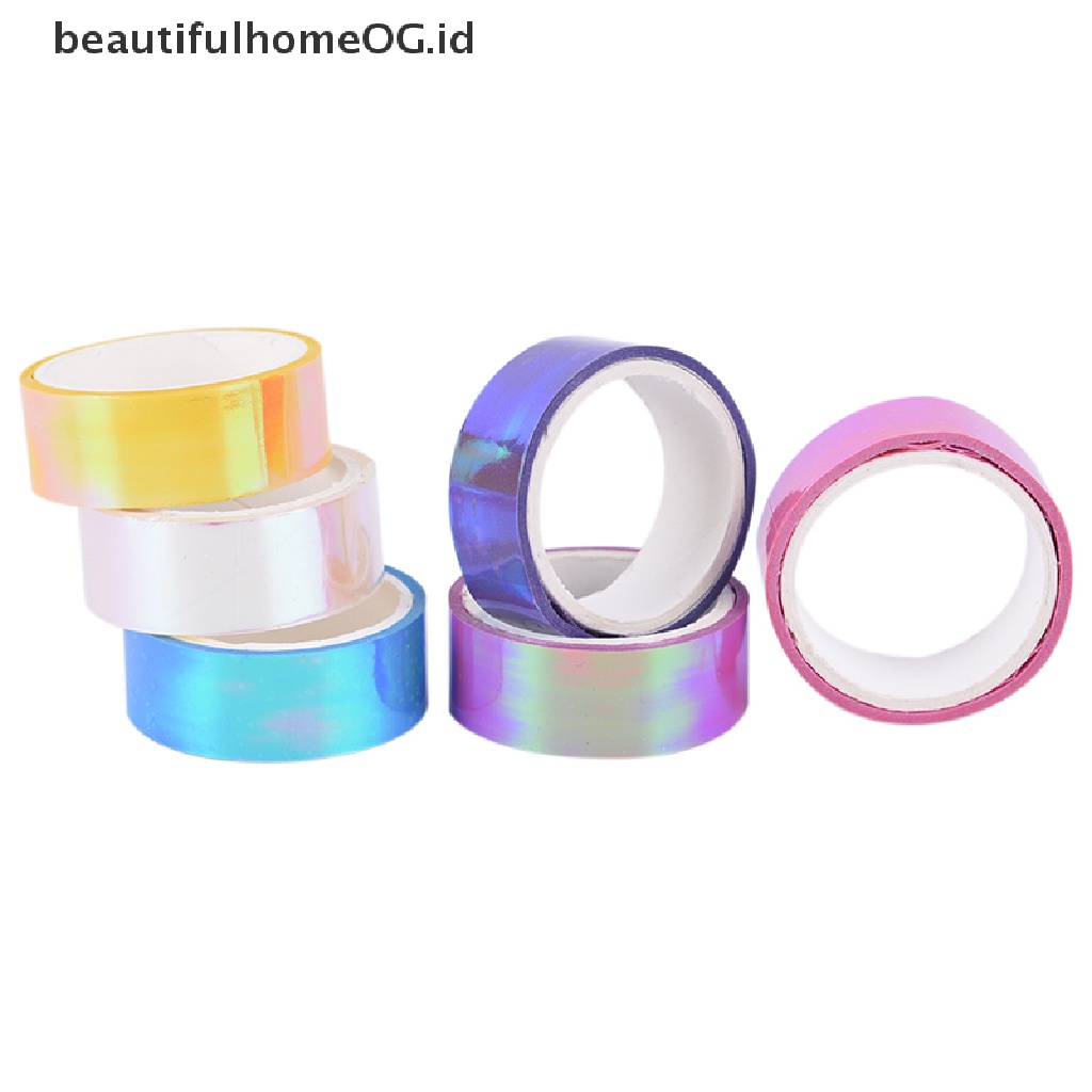 Pita Glitter Prismatik Holographic Panjang 5m Untuk Dekorasi Hoops