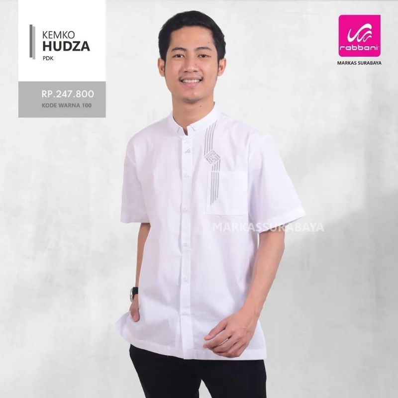 kemkl hudza pdk - baju koko putih rabbani - baju koko putih dewasa - baju koko putih pendek - koko r