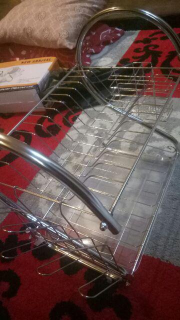 Rak Piring Stainless 2 Susun