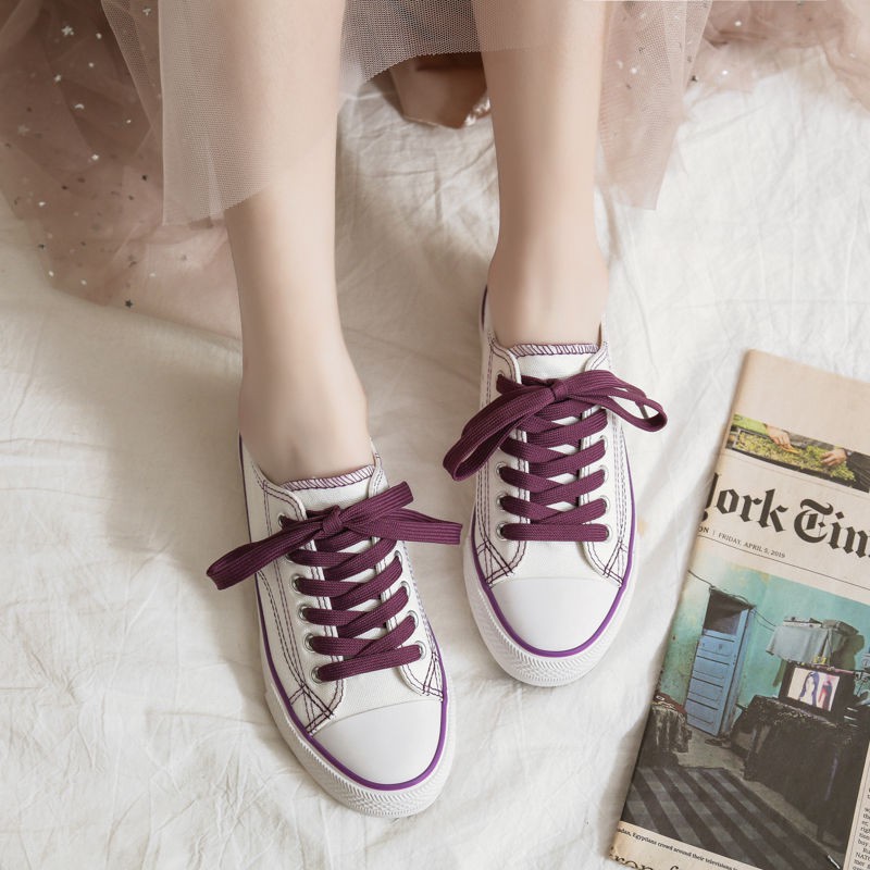 RYX - Candy Color Sepatu Sneakers Canvas Tali Lucu Wanita Fashion Casual (NO BOX) - Ori Import
