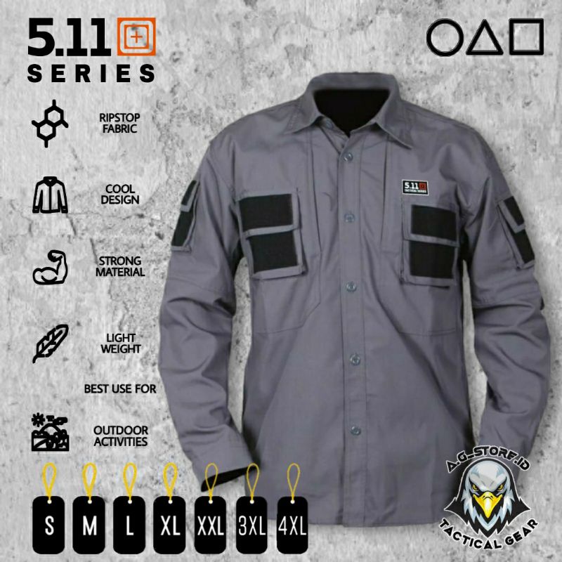 Kemeja Tactical 511 Lengan Panjang - Kemeja Lapangan - kemeja outdoor - kemeja pria tangan panjang - kemeja taktikal - baju kemeja pria